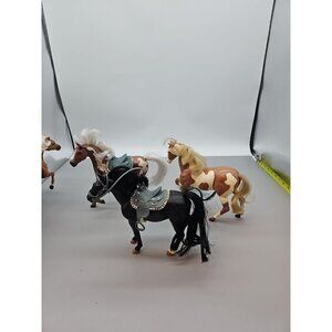 Toy Horses Kid Core Black Stallion Brown Spotted HG TOYSC Brown Speck Lot Of 3